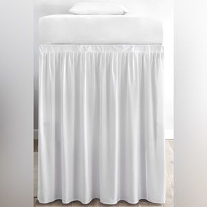 White college dorm curtain